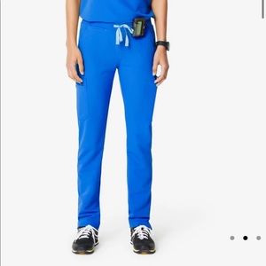 FIGS sz S Yola Skinny Scrub Pants, Royal Blue.